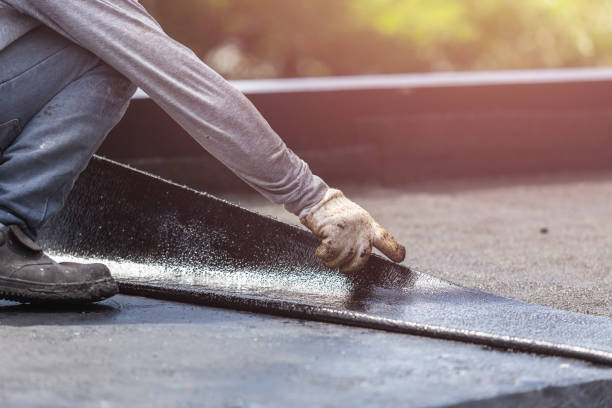 Professional Basement Waterproofing technician working in Hamilton, AL